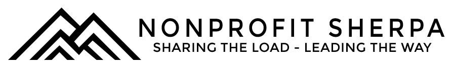 NonProfitSherpa's black logo